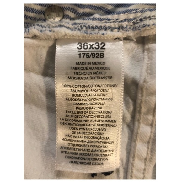 NWOT PRL Skull Crossbones Button Jeans V Slim Straight Size 36X32. - Picture 5 of 7